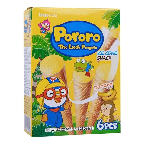 Bánh kem ốc quế Pororo vị chuối 54g (1Y+)