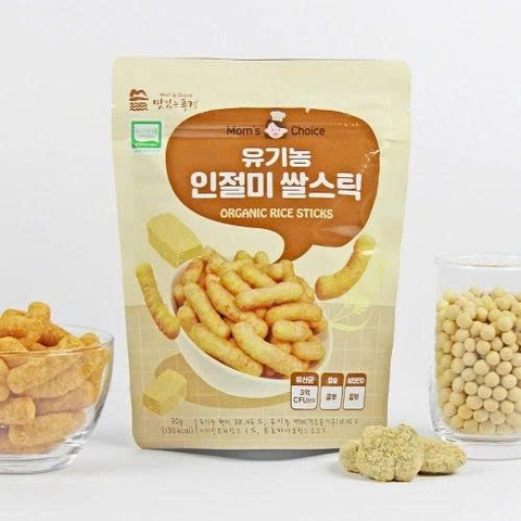 Bánh Gạo Que Mom's Choice Hữu Cơ Vị Đậu Nành (8M+)