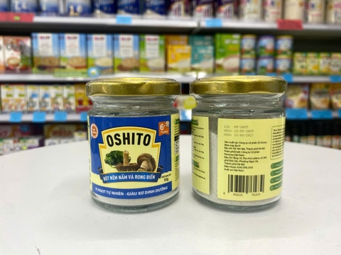 Bột Nêm Ăn Dặm Oshito Nấm - Rong Biển 50g cho bé từ 6 tháng