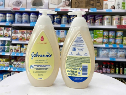 Sữa tắm gội toàn thân Johnson's Baby  Cotton Touch  500ml (0M+)
