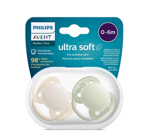 Ty ngậm thông khí Philips Avent (SCF091/05, 0-6M, vỉ đôi)
