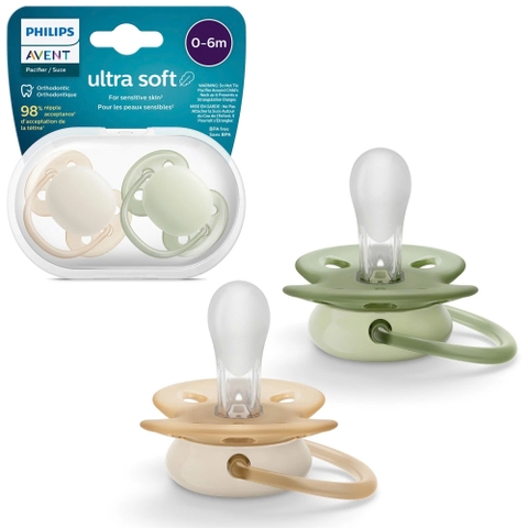 Ty ngậm thông khí Philips Avent (SCF091/05, 0-6M, vỉ đôi)