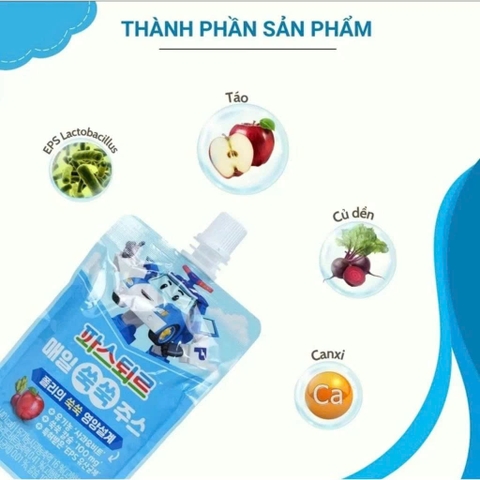 Nước ép táo và củ dền hữu cơ Lotte (6M+)