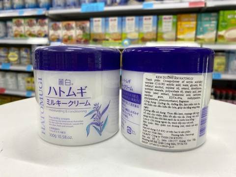 Kem Dưỡng Ẩm Ý Dĩ Làm Sáng Da Hatomugi Milky Cream (300g)