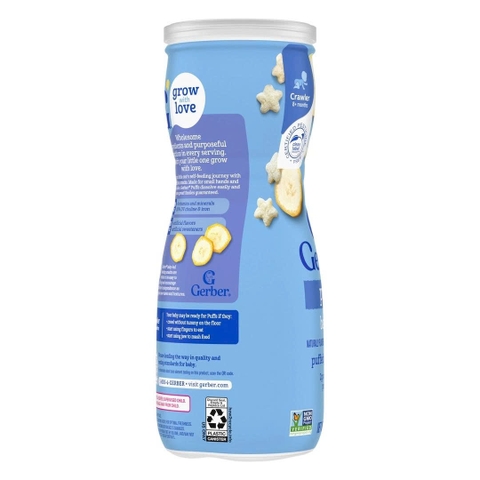 Bánh ăn dặm Gerber ngôi sao vị chuối 42g cho bé trên 8 tháng