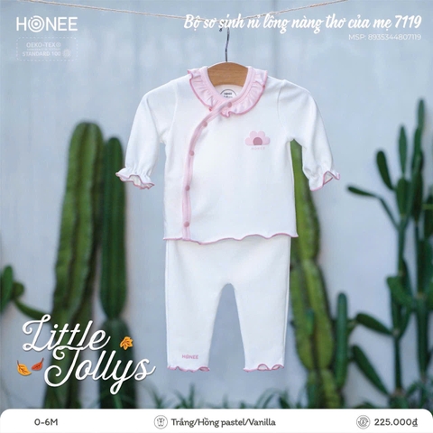 Bộ sơ sinh nỉ lông nàng thơ của mẹ Honee 7119