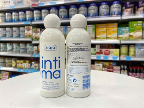 Dung Dịch Vệ Sinh Phụ Nữ Intima Ziaja 200ml Ba Lan (Xanh nhạt - dành cho người viêm vừa tới nặng)