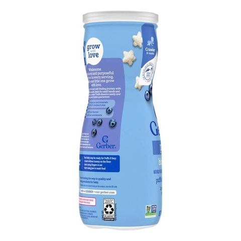 Bánh ăn dặm Gerber ngôi sao vị việt quất 42g cho bé 8M+