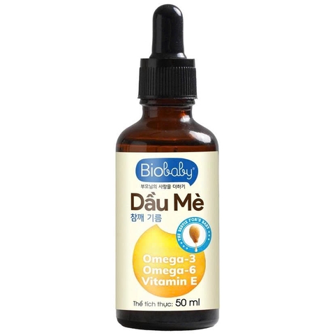 Dầu Mè ăn dặm Biobaby 50ml (6M+)