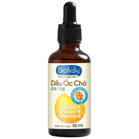 Dầu Óc Chó ăn dặm Biobaby 50ml (6M+)