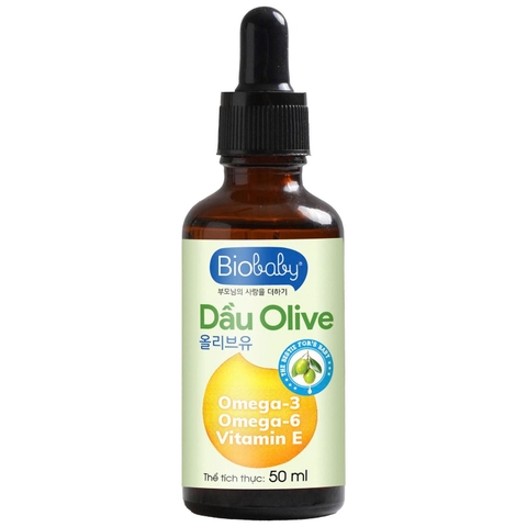 Dầu Olive ăn dặm Biobaby 50ml (6M+)