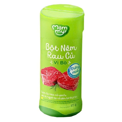 Bột nêm rau củ không muối Mămmy vị bò 85g (1Y+)