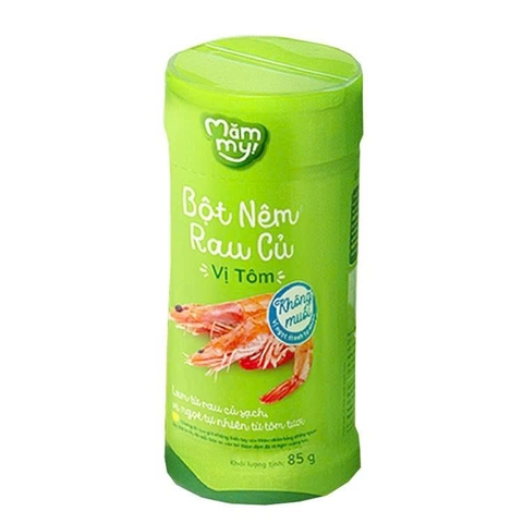 Bột nêm rau củ không muối Mămmy vị tôm 85g (1Y+)