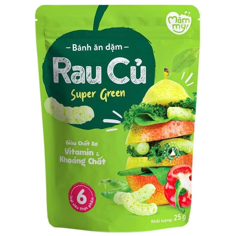 Bánh ăn dặm Mămmy vị rau củ 25g (6M+)