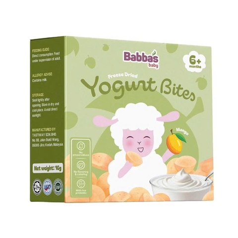 Sữa chua sấy lạnh Babba's vị xoài 16g (6M+)