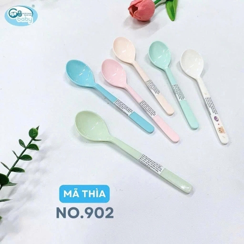 Thìa nhựa cao cấp Melamine Fip Ăn Dặm GB-Baby No.902 (màu ngẫu nhiên)
