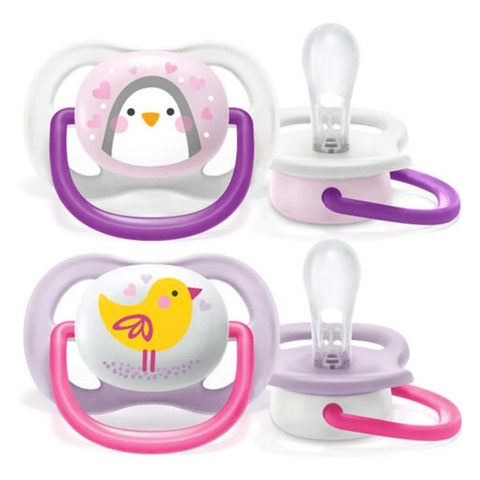 Ty ngậm thông khí Philips Avent hình thú (SCF080/06, 0-6M, vỉ đôi)