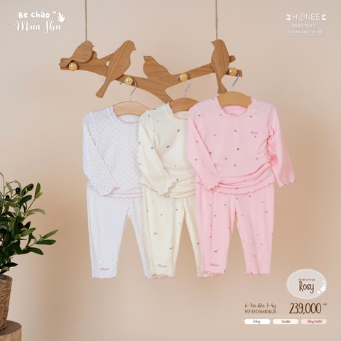 Bộ dài tay bé gái Rosy Honee 8628