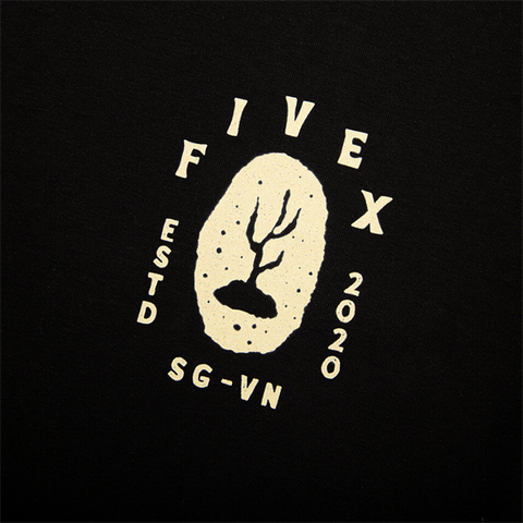 FIVEX CACTUS TEE - BLACK