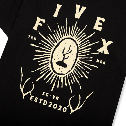 FIVEX CACTUS TEE - BLACK