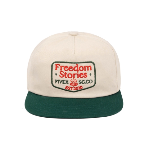 5PANEL FREEDOM - CREAM/GREEN