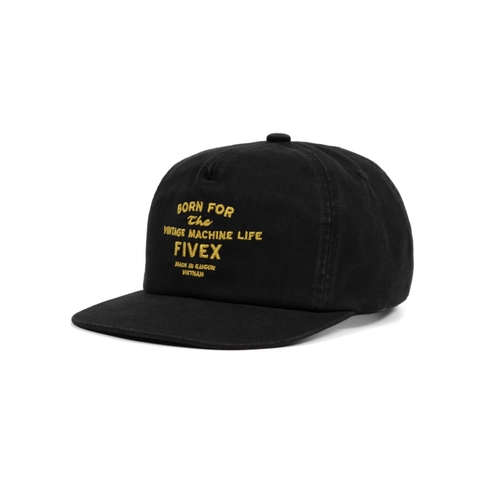 FIVEX 5PANEL VINTAGE - BLACK
