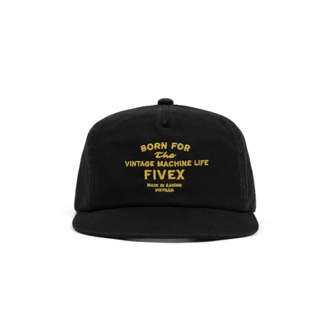 FIVEX 5PANEL VINTAGE - BLACK