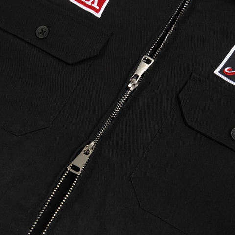 FIVEX WORKSHIRT ZIP - BLACK