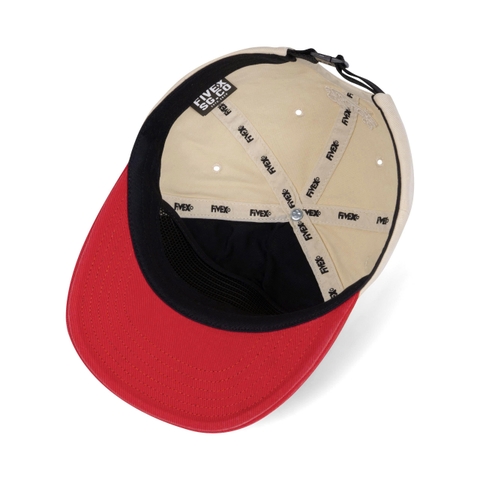 FIVEX 5PANEL SUPPLY - CREAM/RED
