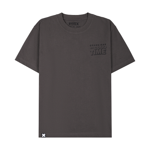 FIVEX GEARS GAS AND GOOD TIME TEE - GREY