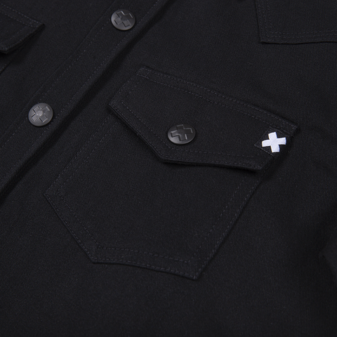 FIVEX X-WESTTERN  SHIRT- BLACK