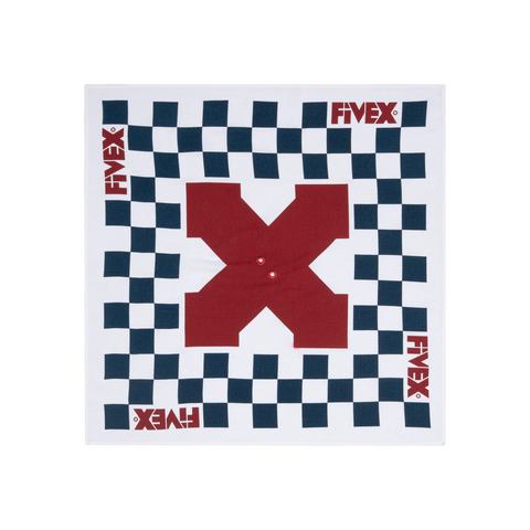 FIVEX BANDANA CARO X - BLUE/RED