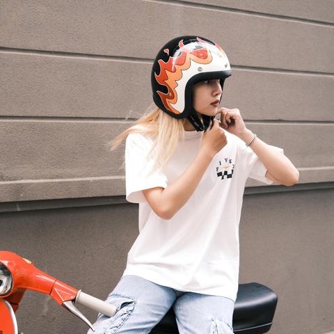 FIVEX TIGER STRIKE TEE - WHITE