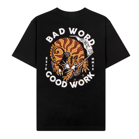 FIVEX BAD WORK GOOD WORK TEE - BLACK