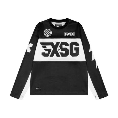 FIVEX JERSEY 5XSG-BLACK/WHITE