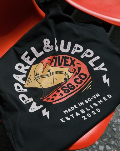 FIVEX HELMET TEE - BLACK