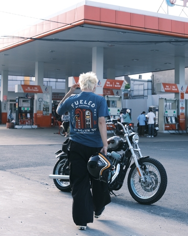 FIVEX FUELED TEE - DARK TEA