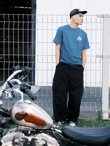 FIVEX LOST IN PAML TEE - DARK TEAL