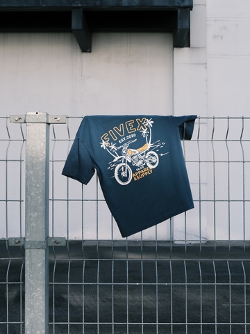 FIVEX LOST IN PAML TEE - DARK TEAL