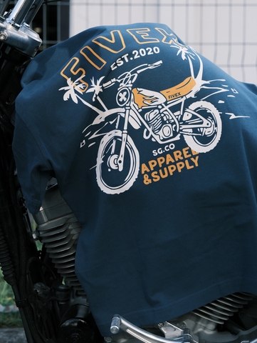 FIVEX LOST IN PAML TEE - DARK TEAL