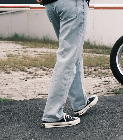 FIVEX STRAIGHT JEANS -BLUE FADE