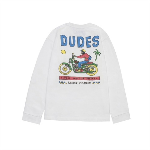 FIVEX DUDES LONG SLEEVE - WHITE