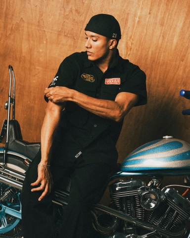 WORK SHIRT FIVEX SS02 - BLACK