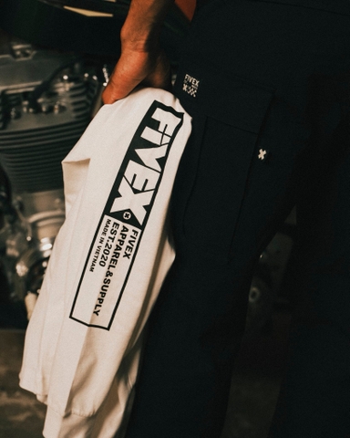 FIVEX LONG SLEEVE TEE - WHITE