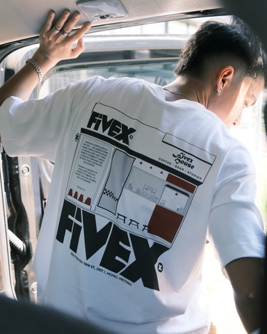FIVEX HOUSE TEE - WHITE