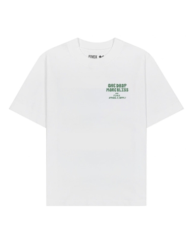 FIVEX ONE DROP TEE - WHITE