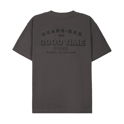 FIVEX GEARS GAS AND GOOD TIME TEE - GREY