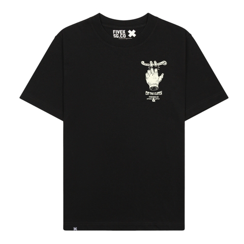 FIVEX CUT THE CLUTCH TEE - BLACK