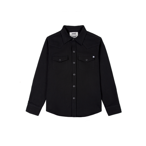 FIVEX X-WESTTERN  SHIRT- BLACK