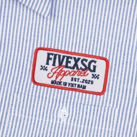 FIVEX BLUE STRIPE WORK SHIRT